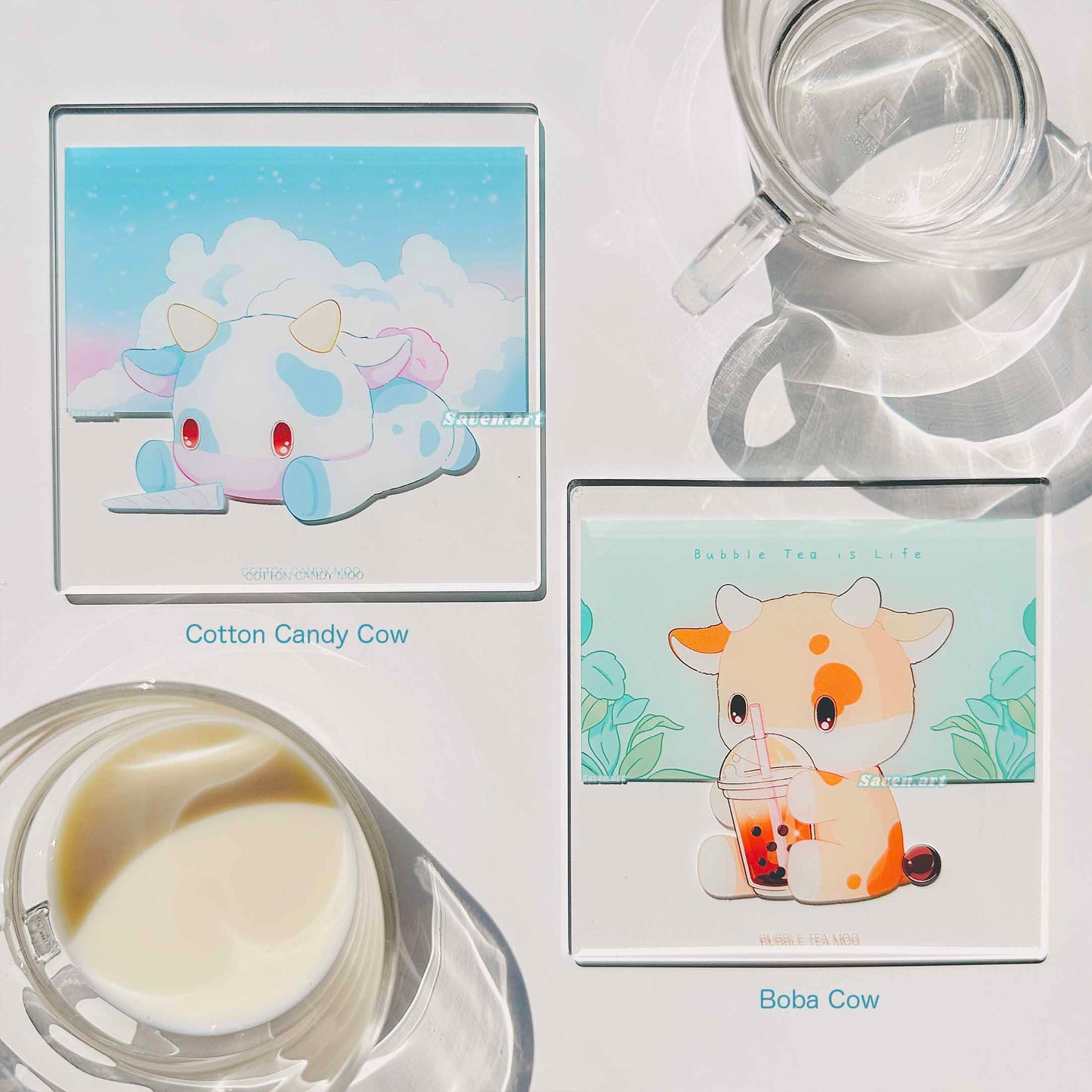Acrylic Coaster: Moo Collection