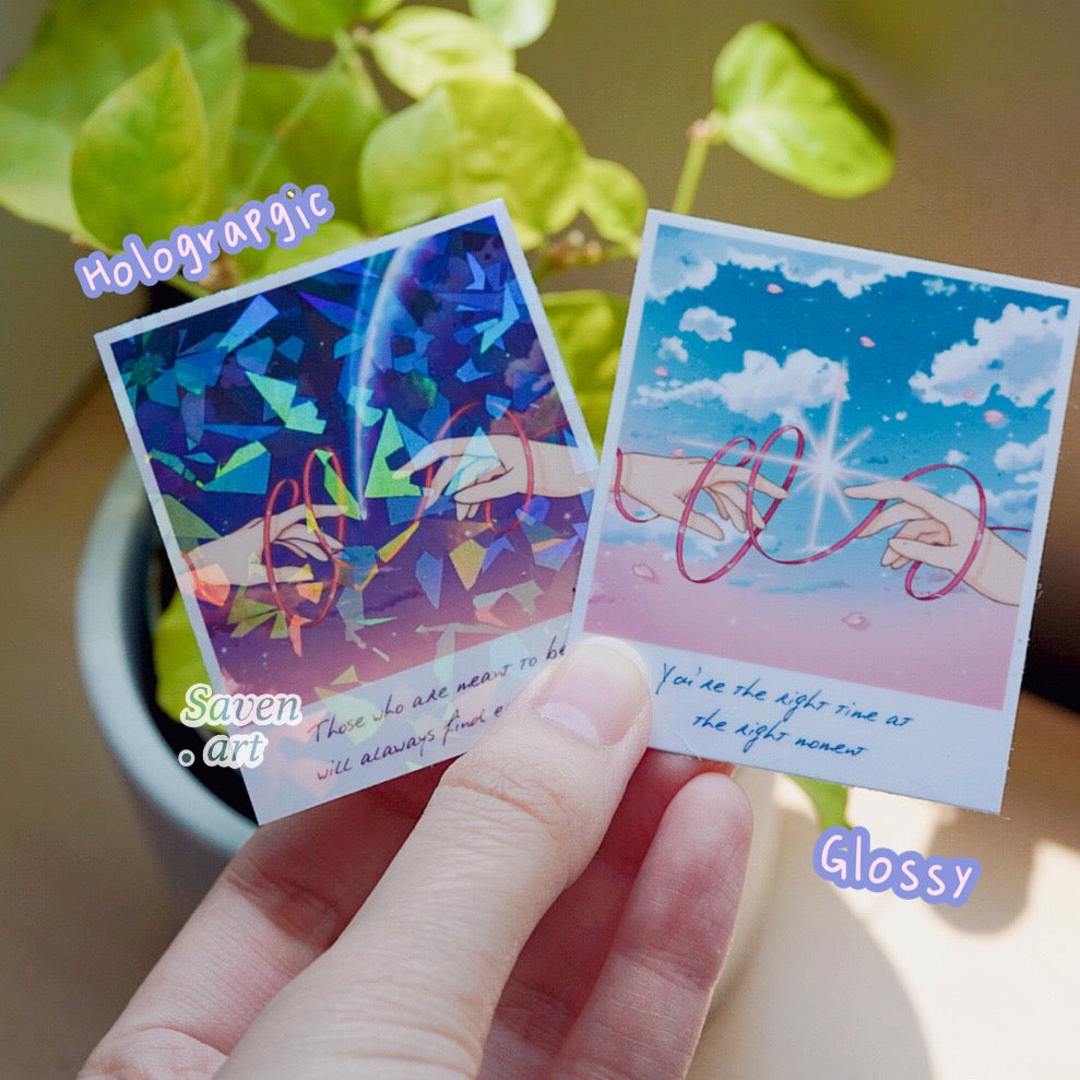 “Meant to be” print and stickers
