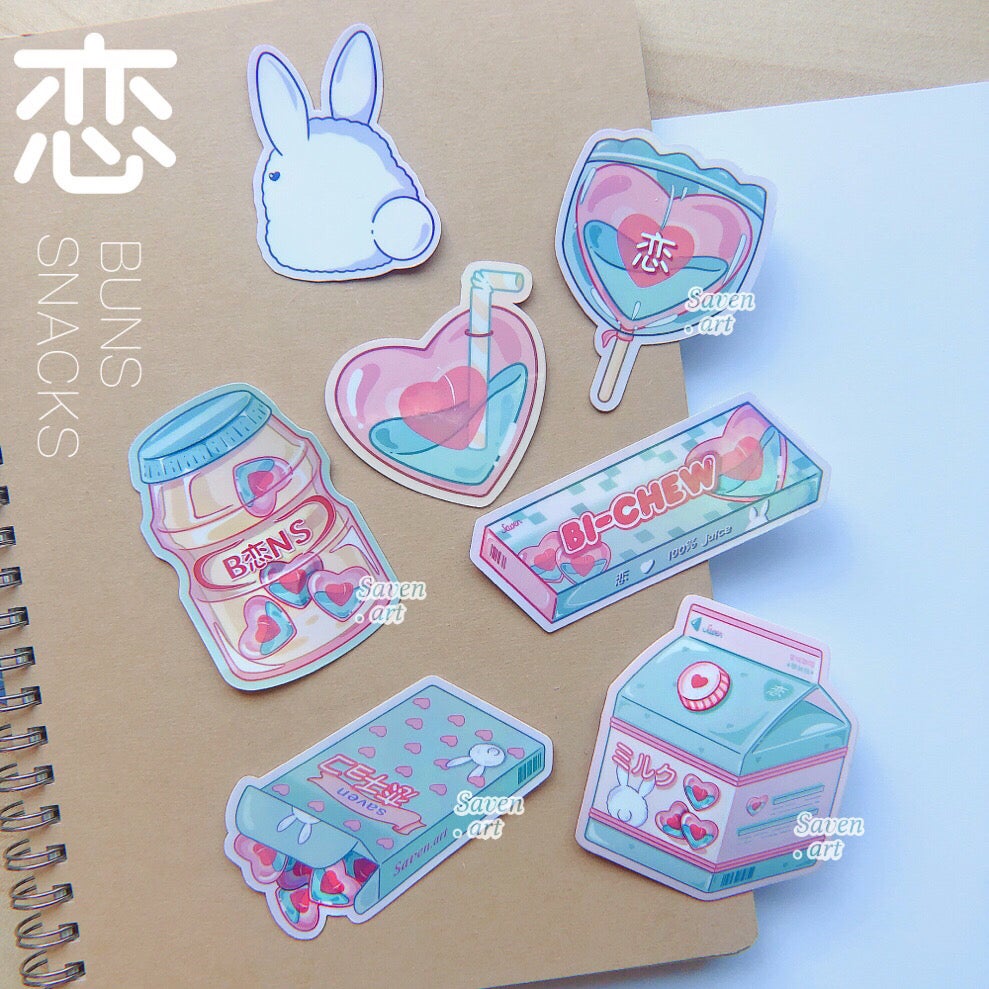 Sticker: Love Buns Snacks