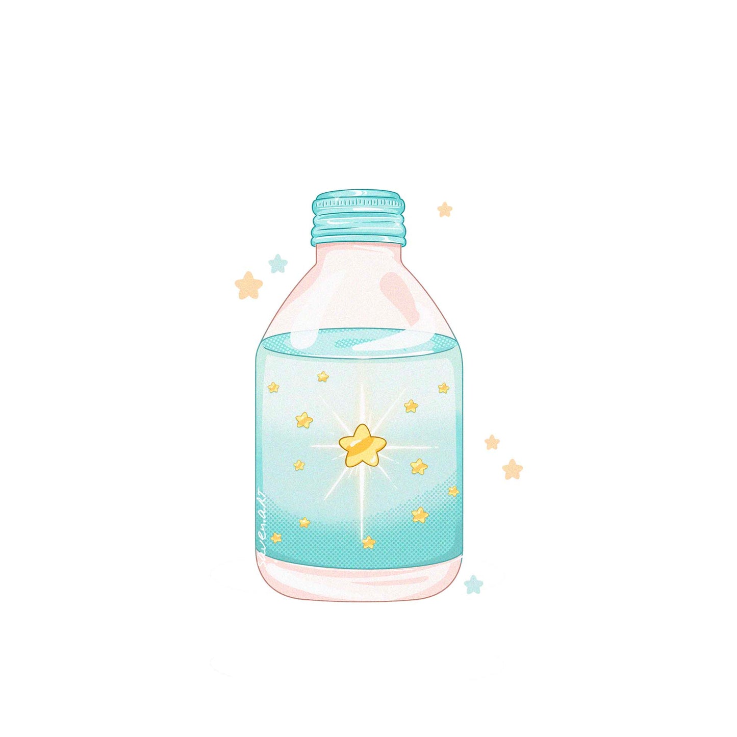 Bottled Coffee: Bi-Monthly (Stickers + Print)