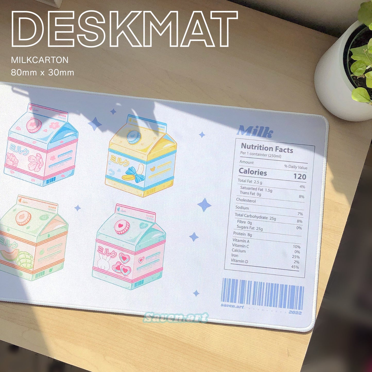 Deskmat - Milk Carton