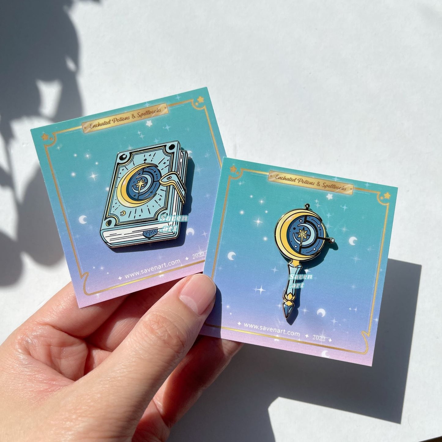 Enamel Pin: Moon Spell Book