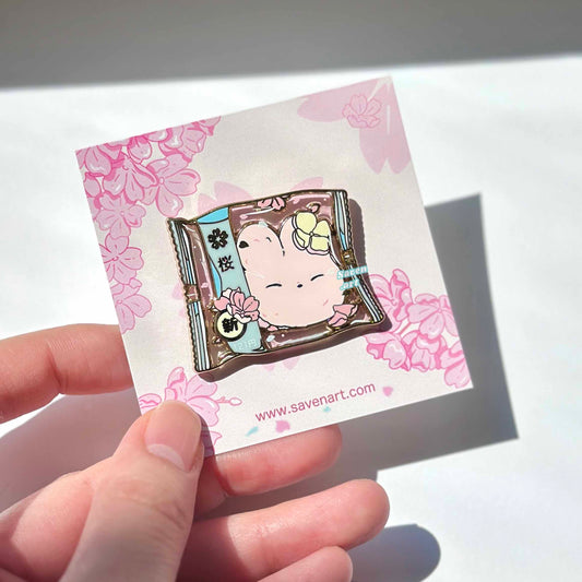 Enamel Pin: Buns Senbei