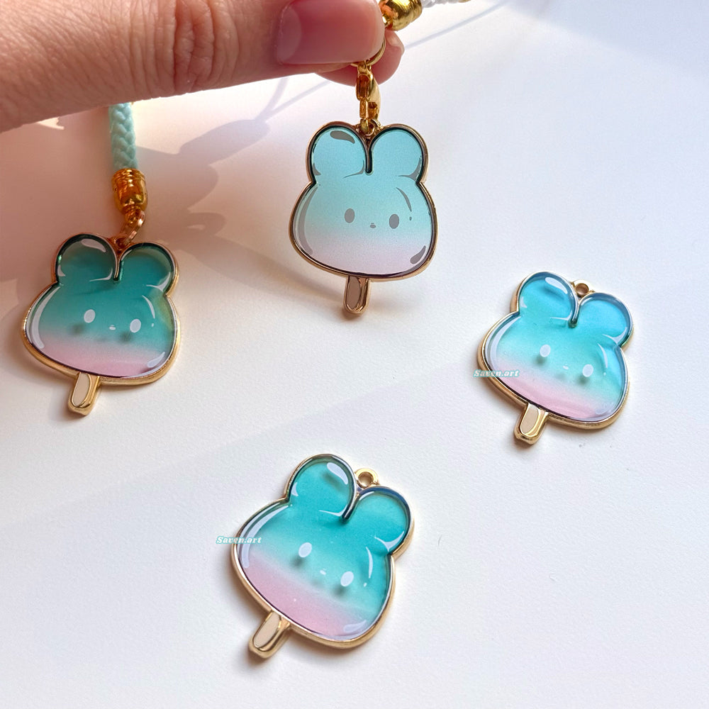 Enamel Charm: Buns Lollipop
