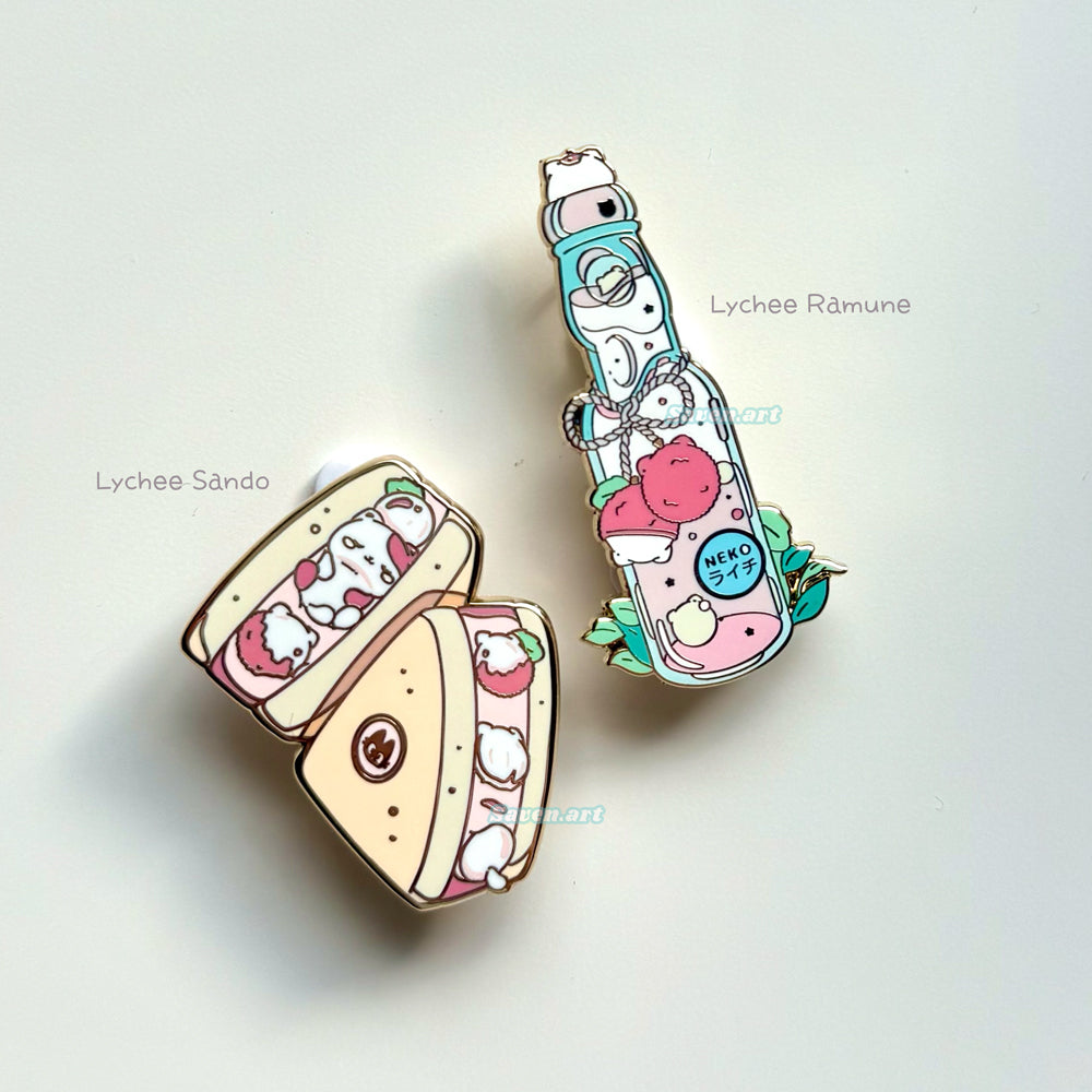 Enamel Pin: Lychee Sando