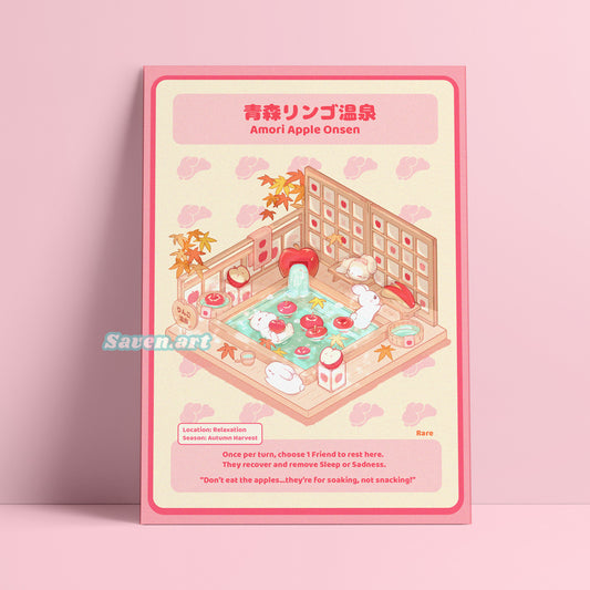 Art Print: Apple Onsen