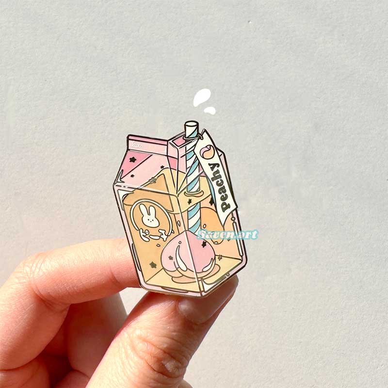 Peach Juice Pin