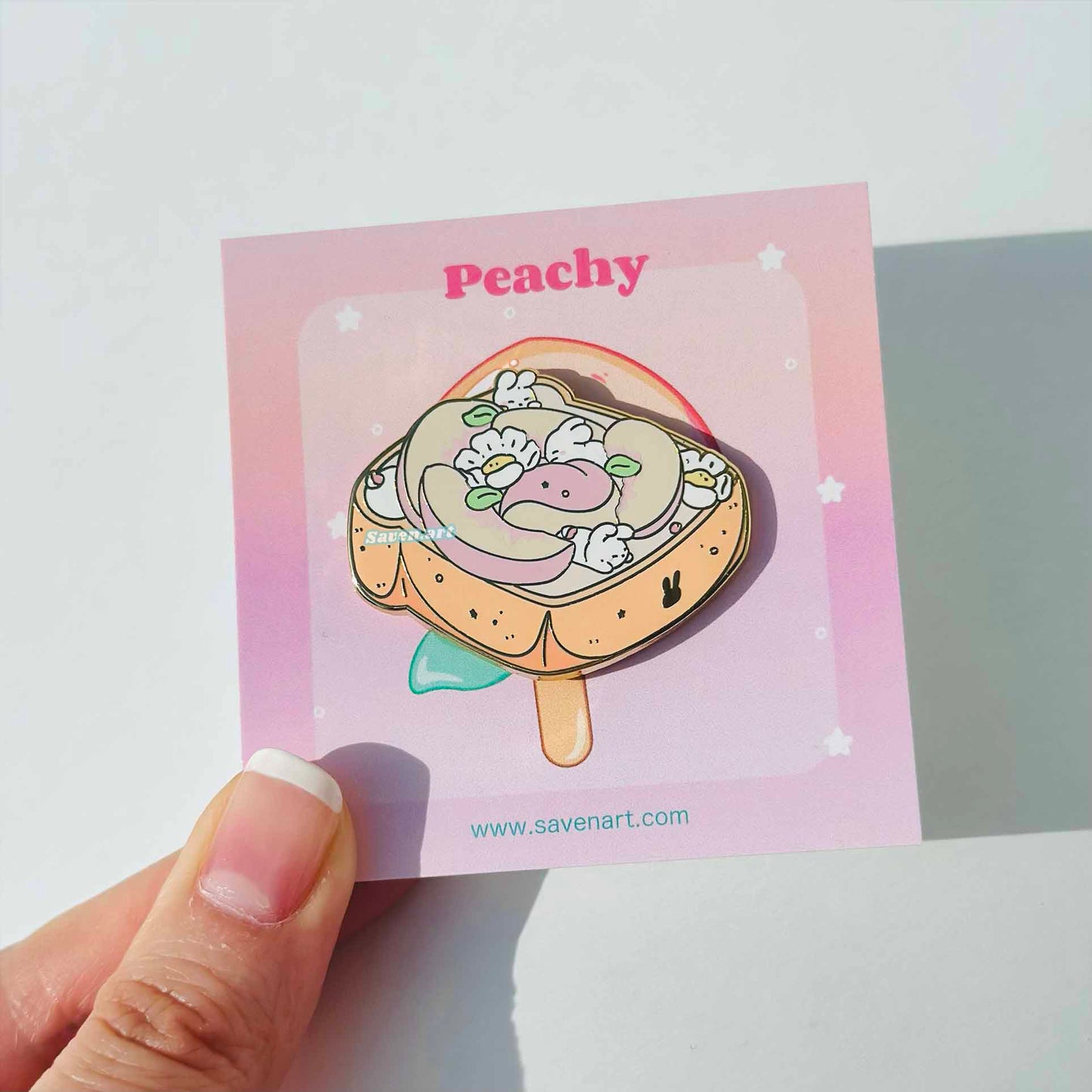 Peach Juice Pin