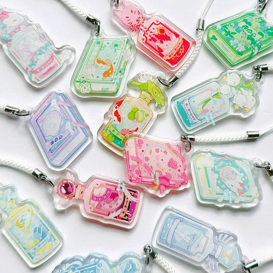 Acrylic Charms: Potions and Spellbooks