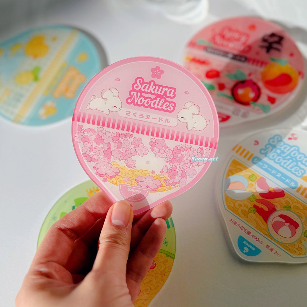 Acrylic Coasters - Saven Noodles