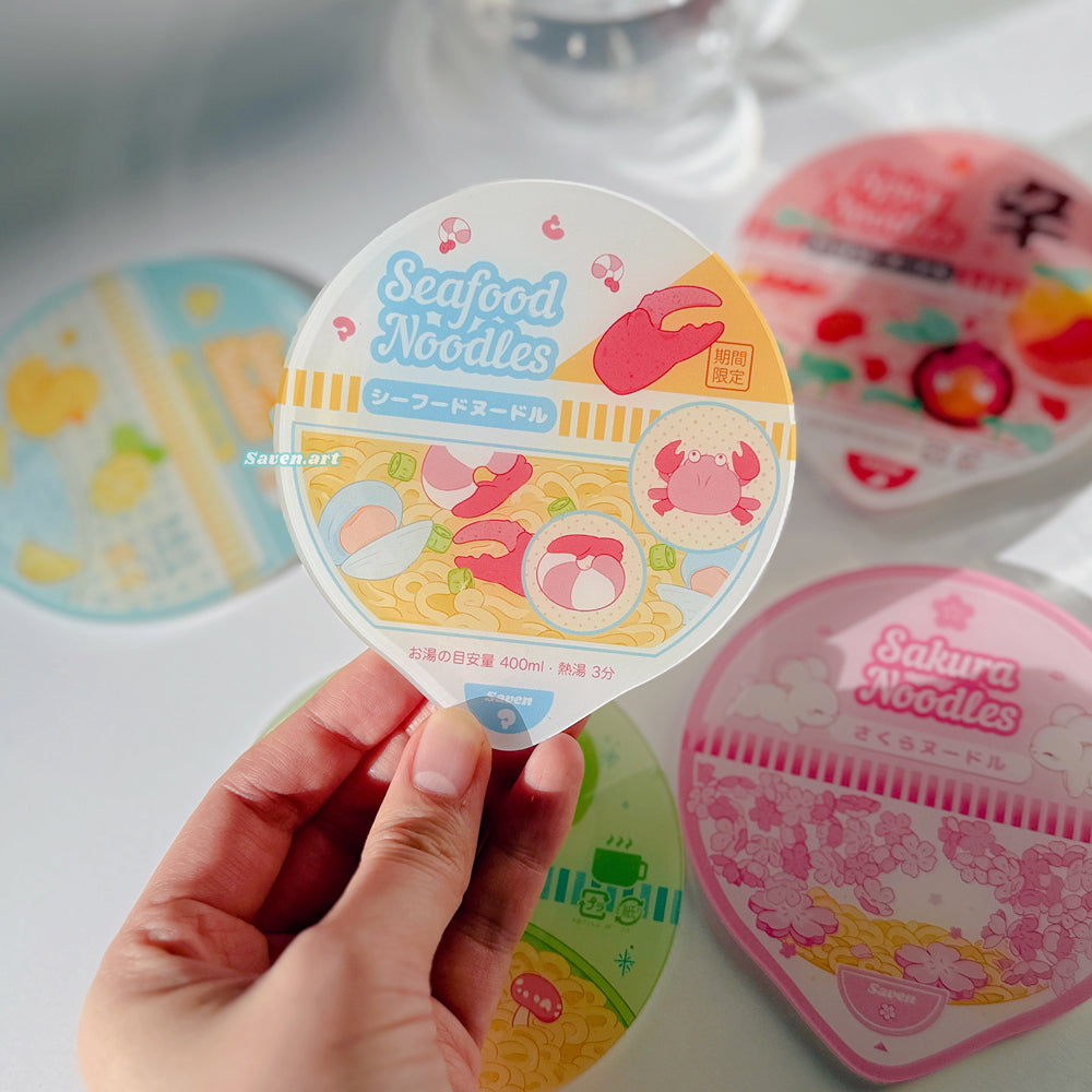 Acrylic Coasters - Saven Noodles
