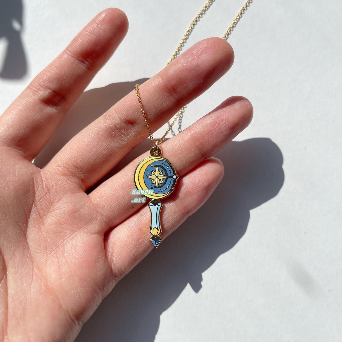 Moon Wand Necklace