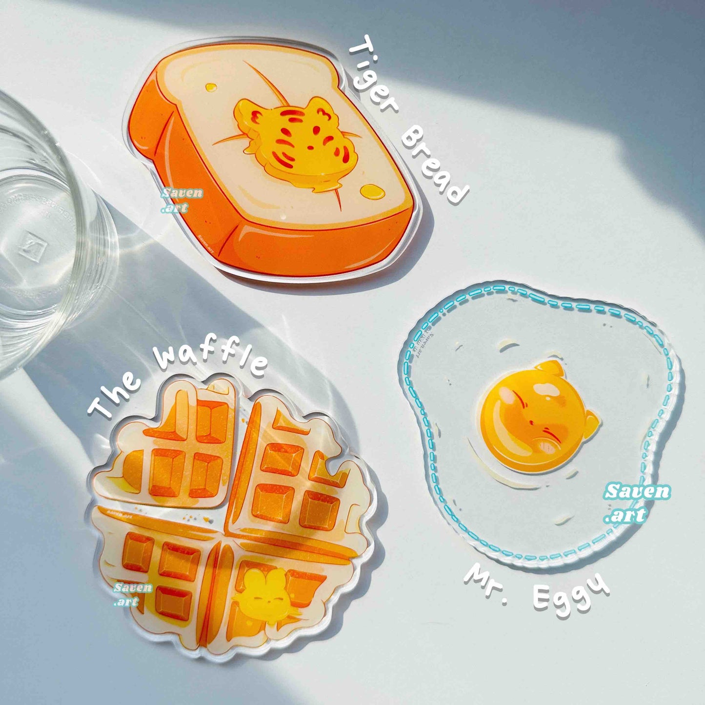 Acrylic Coasters: Breakfast Club