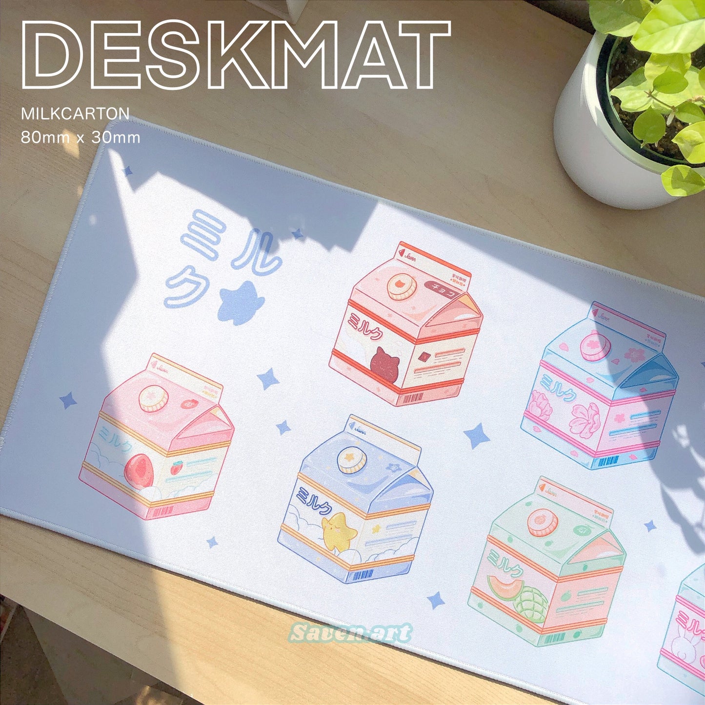 Deskmat - Milk Carton