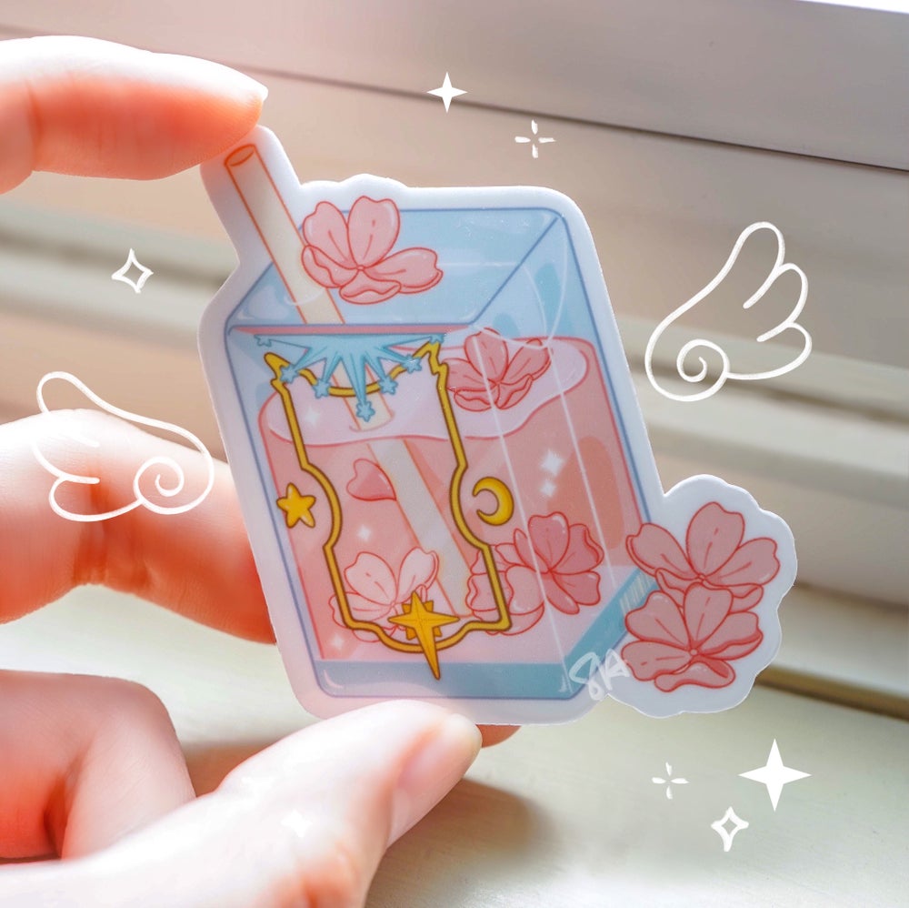 Sticker: Sakura Juice Box