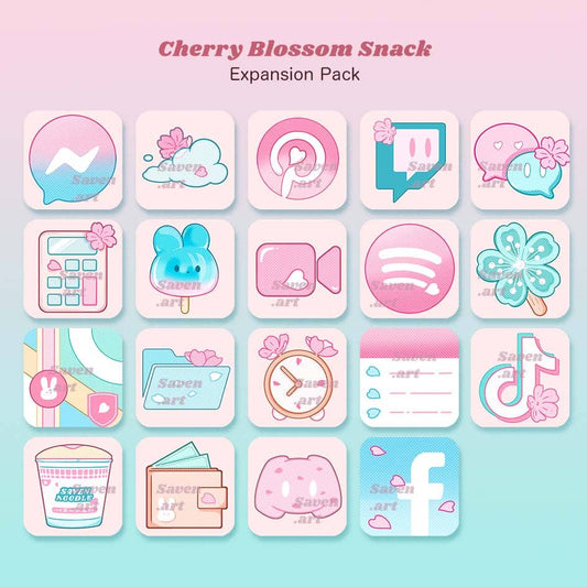 Expansion Pack: Sakura Snacks 🌸 Icon Pack