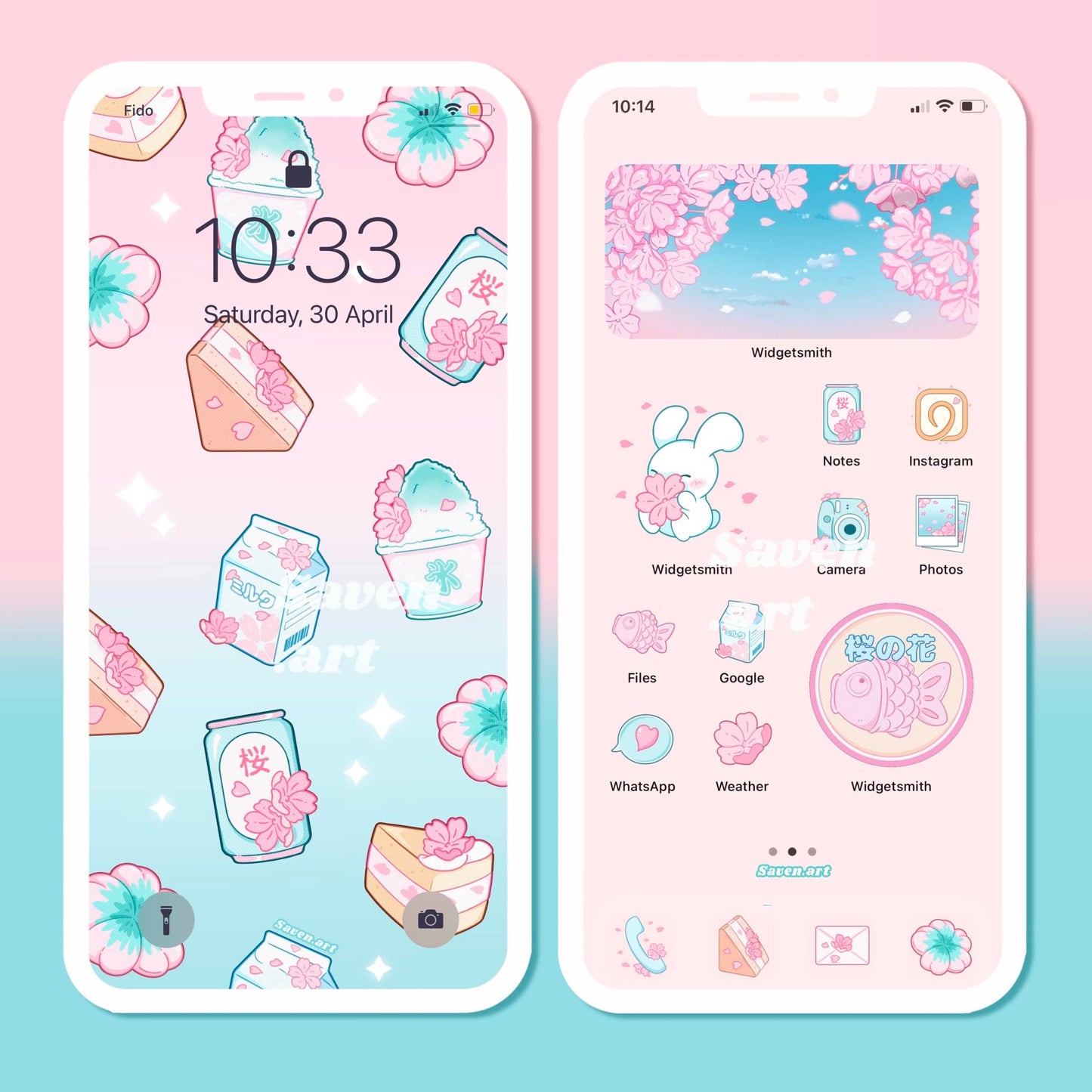 Sakura Snacks 🌸 Icon Pack 2.0 (IOS/ iPAD/ Android)