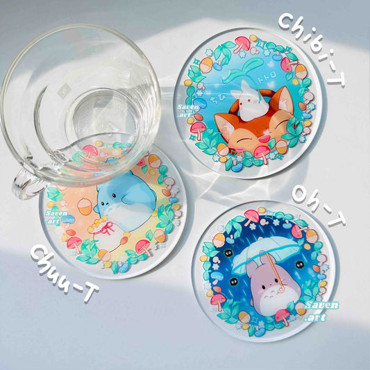 Acrylic Coasters: Forest Friends