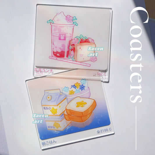 Acrylic Coasters: Dreamy Meals