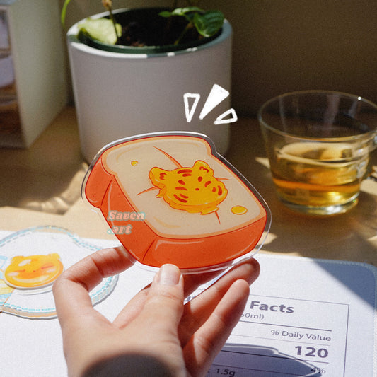 Acrylic Coaster: Tiger Bread