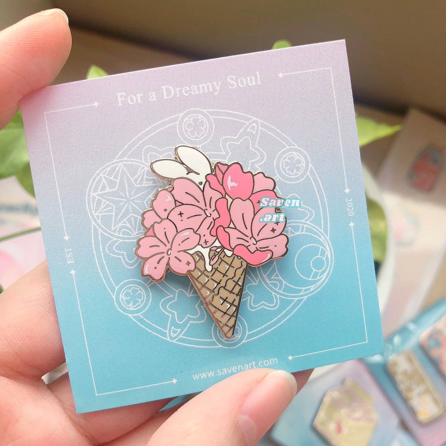 Enamel Pin: Sakura Ice Cream