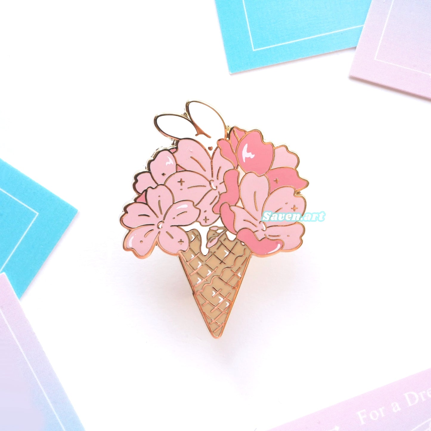 Enamel Pin: Sakura Ice Cream