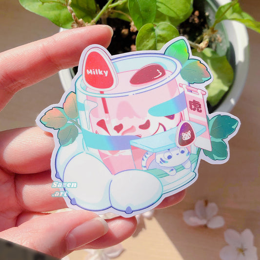 Sticker: Strawberry Milk Cafe