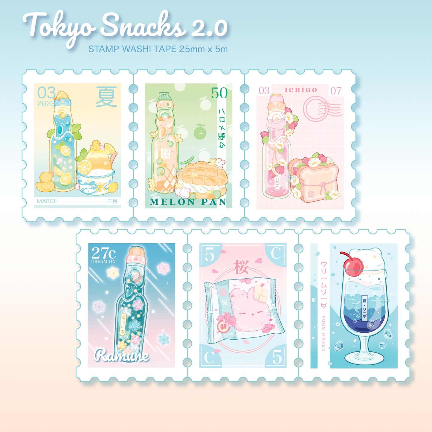 Washi Tape - Dreamy Meals